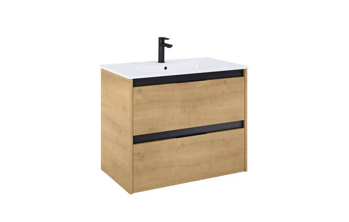 ROCA alpine Bathroom furniture with two drawers and washbasin 80