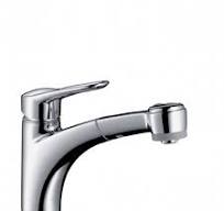 Hansgrohe Metropol E Chrome Kitchen Mixer DN15 With Pull Out Spr