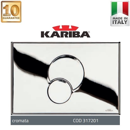 Kariba Fidia Duo Chrome Activation Plate for Concealed Faucet 31