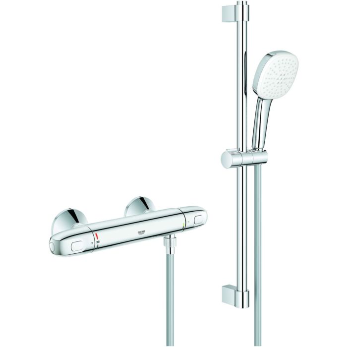 GROHTHERM 1000 SHOWER SAFETY MIXERwith shower rail set 2 sprays
