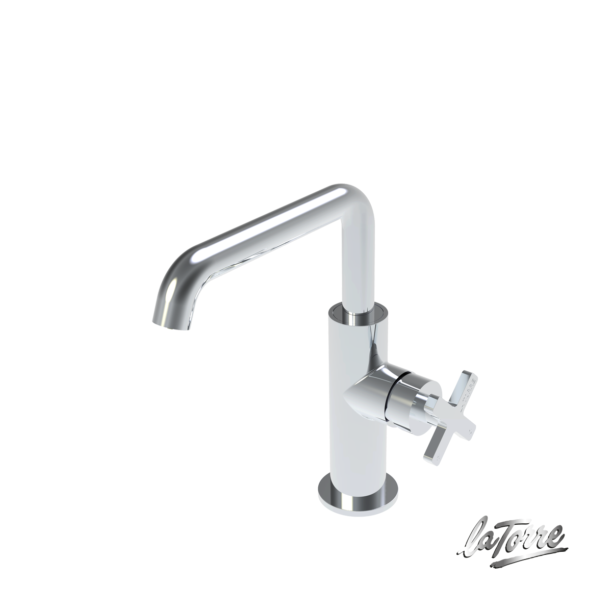 Washbasin faucet with Clic-Clac valve Elle Cross La Torre Chrome