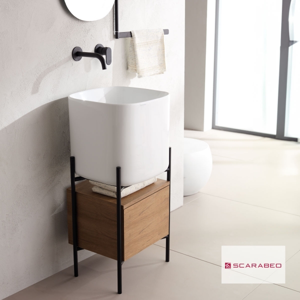 Bathroom furniture Laila 2701-NROP with drawer 2711-89, Scarabeo