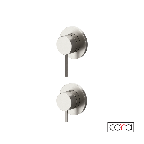 Built-in mixer 2-3 outlets COSMO CORA, Inox316 Brushed