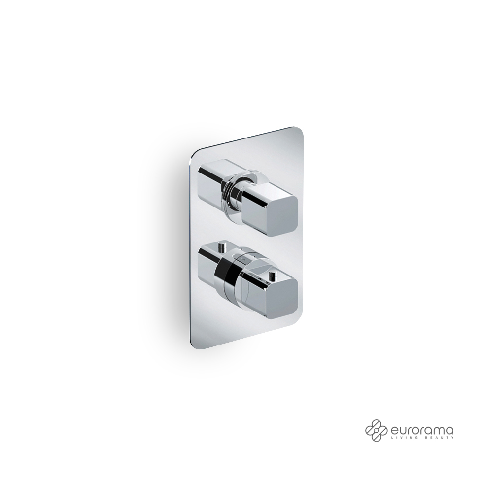 Thermostatic Built-in Mixer 2-3 Outlets Quadra Eurorama Chrome