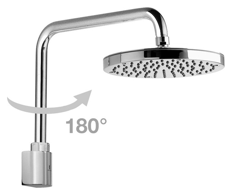 Bossini H59405.030 Oki Shower head diameter cm. 20 - chrome swiv