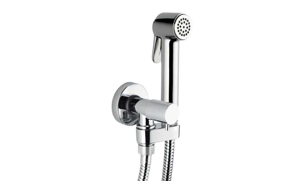 Shower Set with Brass Shut-off handspray, stop valve 1/2”M with 
