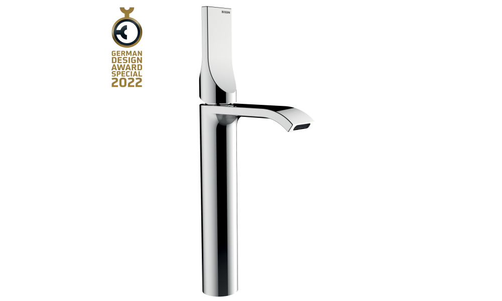 APICE-T (Tall) single lever basin mixer with 28 x 7 mm rectangul