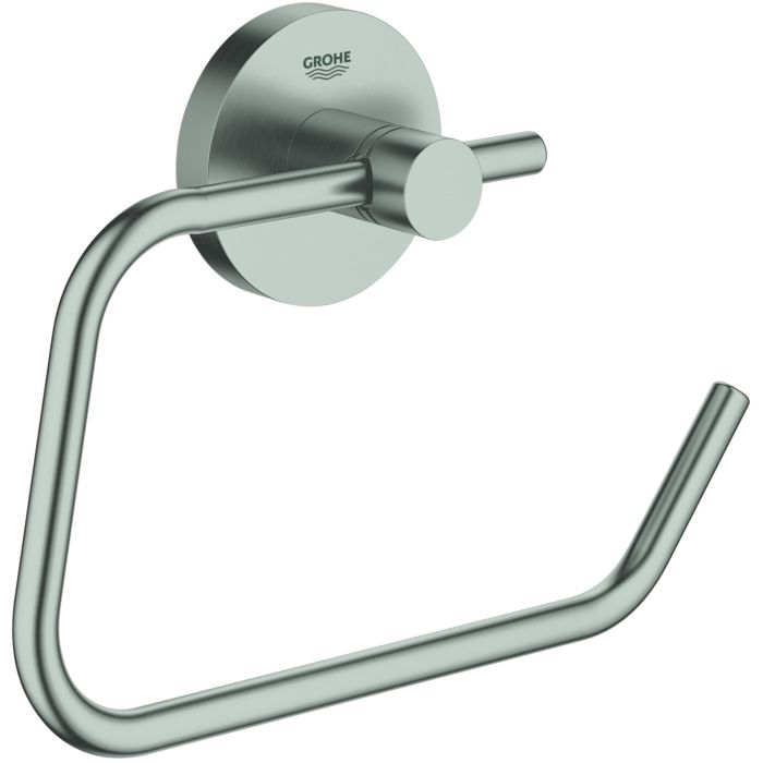 Grohe Essentials WC holder 40689DC1 supersteel, without cover, c