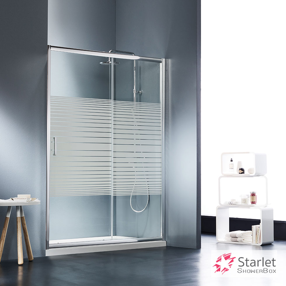 Starlet 120 height 180cm. adjustable from 97-101. Stripes Chrome