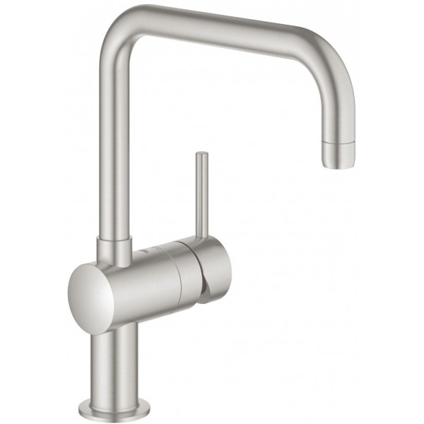 GROHE Kitchen tap Deck-mounted material: Brass, color: Chrome su