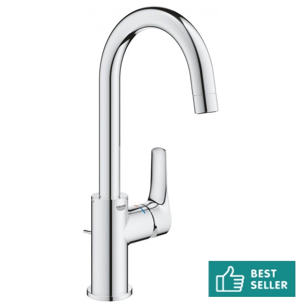 Grohe Eurosmart washbasin mixer with pop waste