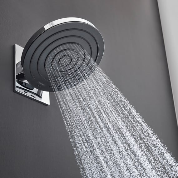 hansgrohe Pulsify overhead shower set, 2 spray modes chrome