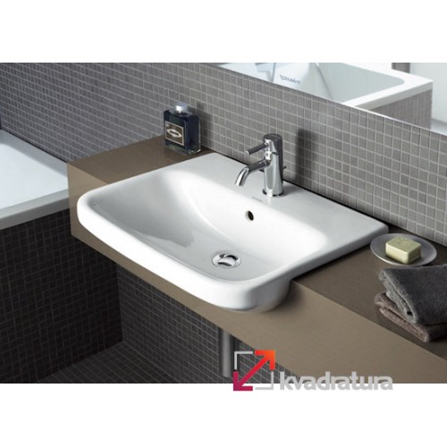 duravit durastyle Semi-recessed washbasin with overflow 55*45